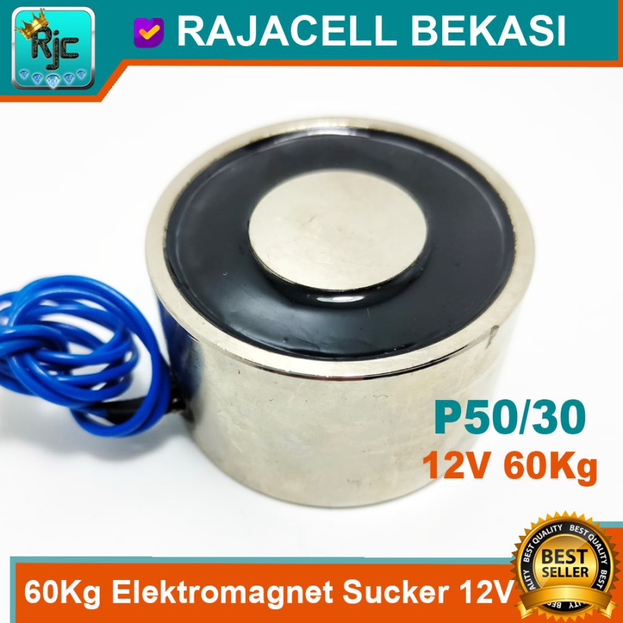 Jual Elektro Magnet 5Kg Electro Selenoid Pengangkat Elektromagnet DC - 12V  - Kota Tangerang - Raja Avr