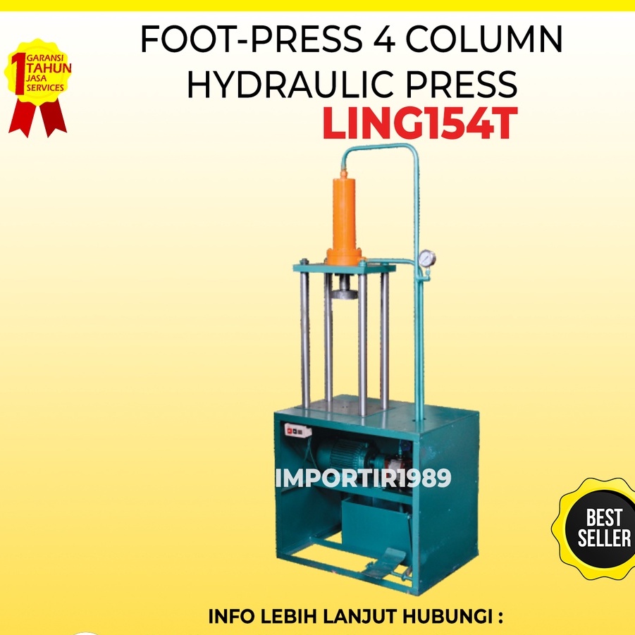 Jual Mesin Pres Hidrolik 4 Tiang 15ton 15kw Hydraulic Press Ling154t Shopee Indonesia 9041