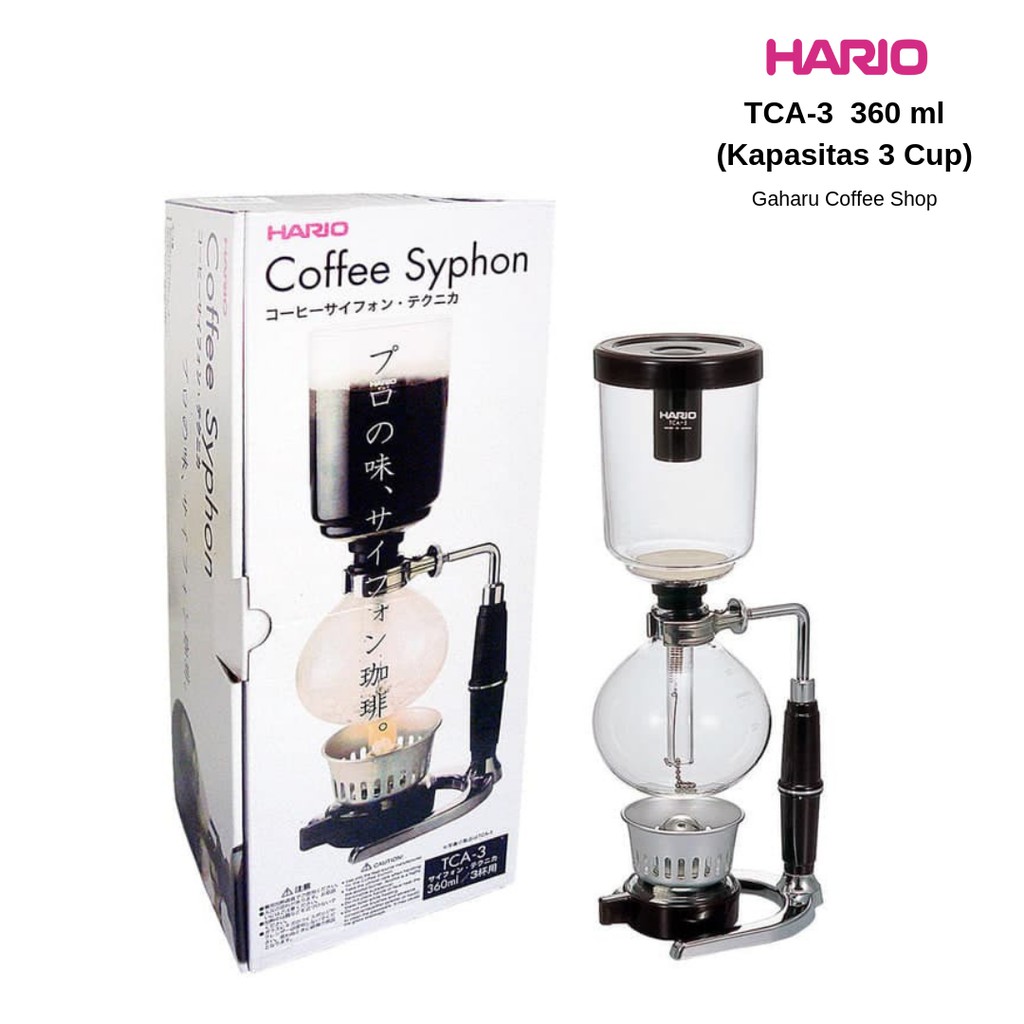 Jual Coffee Syphon Hario TCA 3 untuk 3 Cup 360 ml Alat Kopi Saring