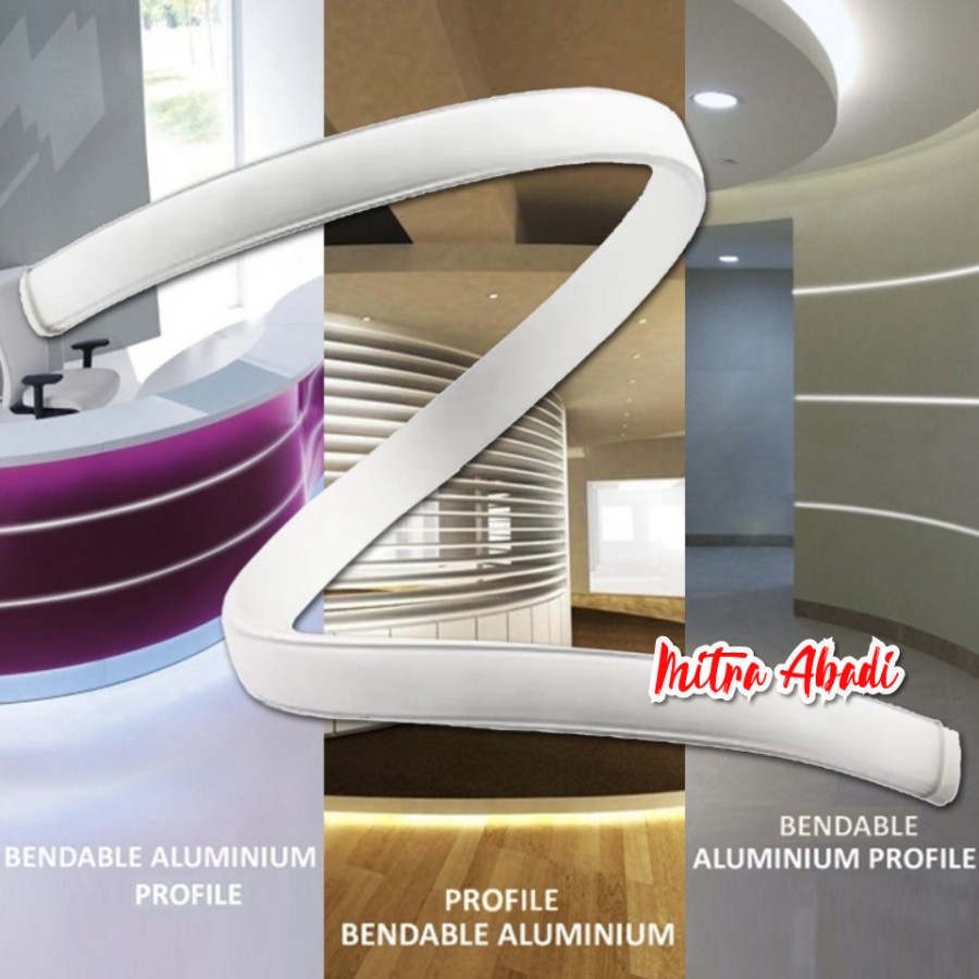 Jual Casing Aluminium Strip LED Tekuk / Bendable Flexible | Shopee ...
