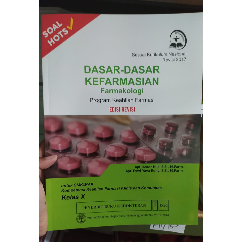 Jual Dasar-Dasar Kefarmasian Farmakologi SMK Kelas X Edisi Revisi ...