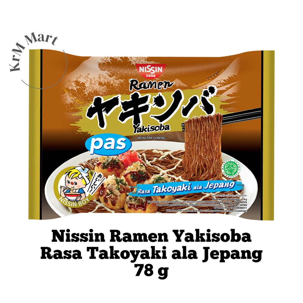 Jual Nissin Ramen Yakisoba Pas Rasa Takoyaki Ala Jepang 78 Gr Mie Mi