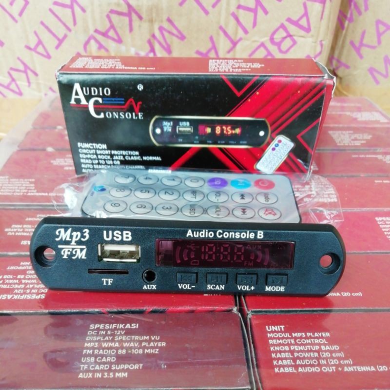 Jual Modul kit MP3 player Bluetooth Merk Audio Console (suara jernih
