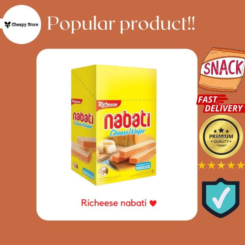 Jual Richeese Nabati Cheese Wafer, Richoco Nabati Chocolate Wafer ...