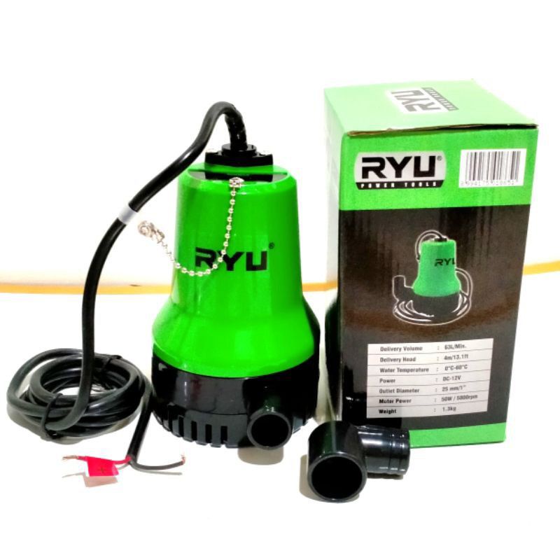 Jual RYU WATER PUMP RWP 25DC POMPA CELUP AIR DC 12V Shopee Indonesia