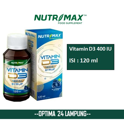 Jual Nutrimax Vitamin D3 400 IU Sirup 120 ml | Shopee Indonesia