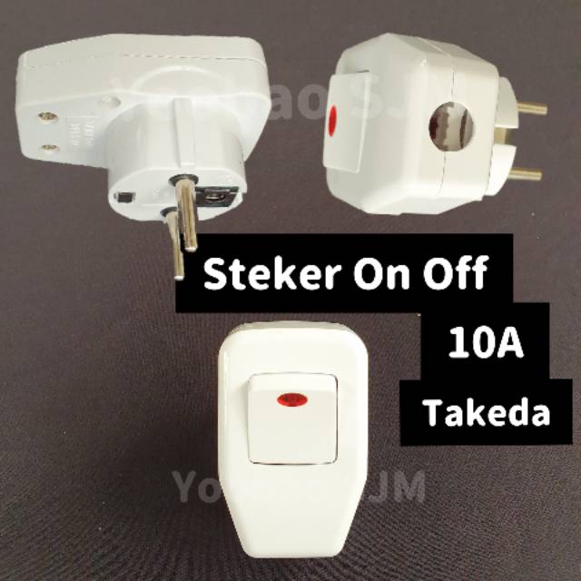 Jual Steker ON OFF Switch Tombol Colokan Lampu Listrik Saklar 10A ...