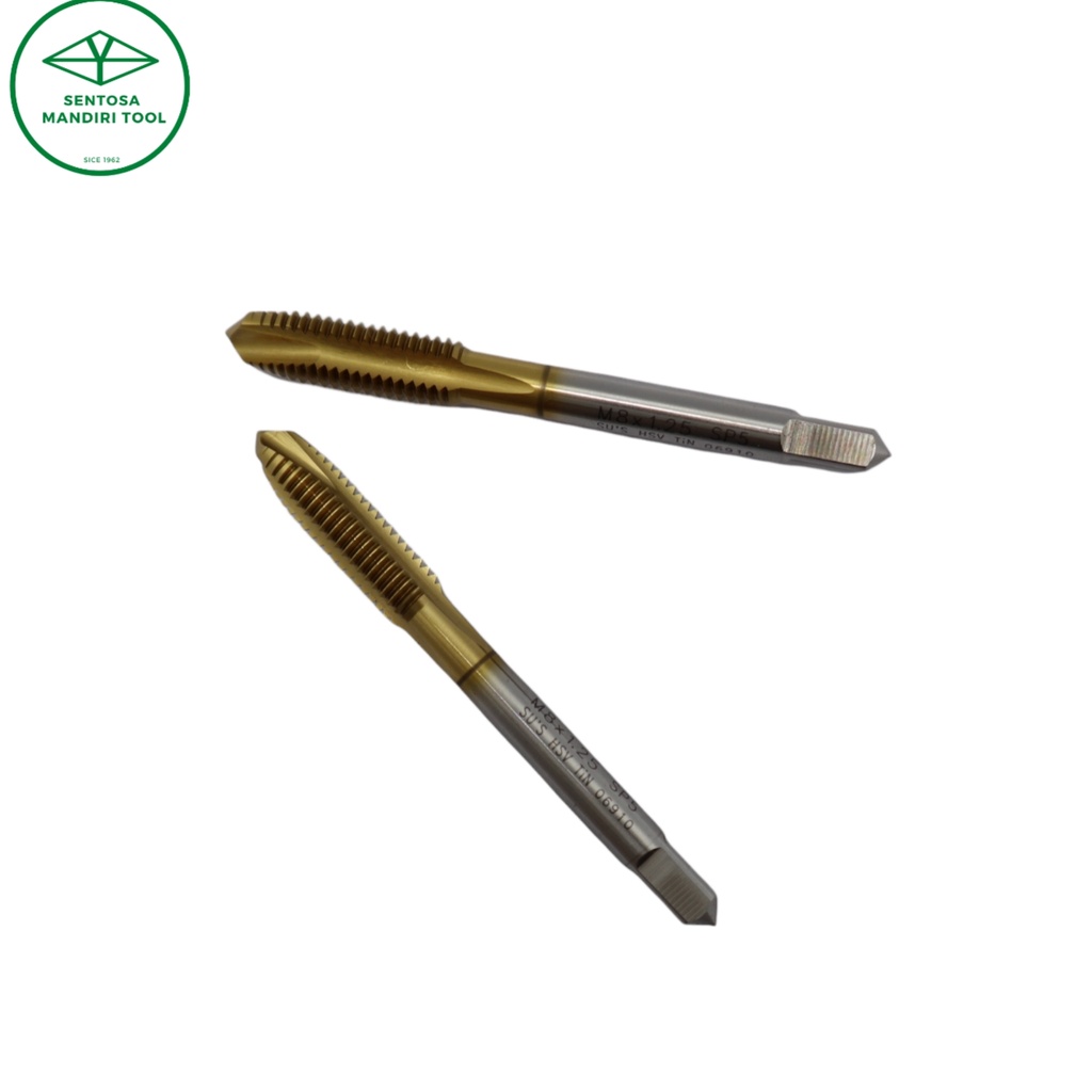 Jual TAP MESIN PO M3X0.5~M3.5X0.6 TiN SPIRAL POINT TAPS POT 81311 MERK ...