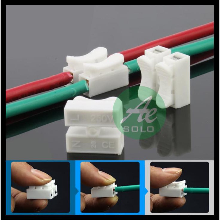 Jual Cable Connector 2 Pin Konektor Kabel Mudah 2P Wire Kabel Konektor ...