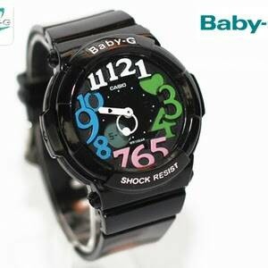 jam tangan Baby G sherina hitam angka warna