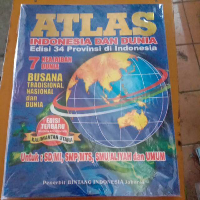 Jual Buku Atlas Indonesia Dan Dunia/Edisi 34 Provinsi Di Indonesia ...