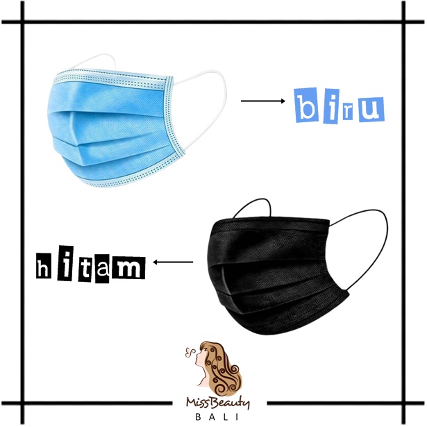 Jual Masker 3ply Isi 50 Pcs Earloop 3 Ply - Masker Disposable Mask 50 ...