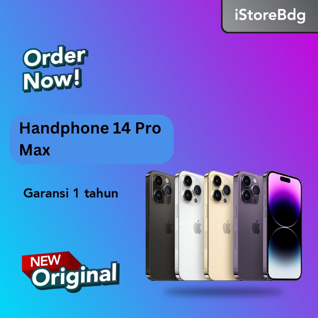 Jual iPhone 14 Pro Max 128GB 256GB 512GB 1TB Garansi Resmi iBox