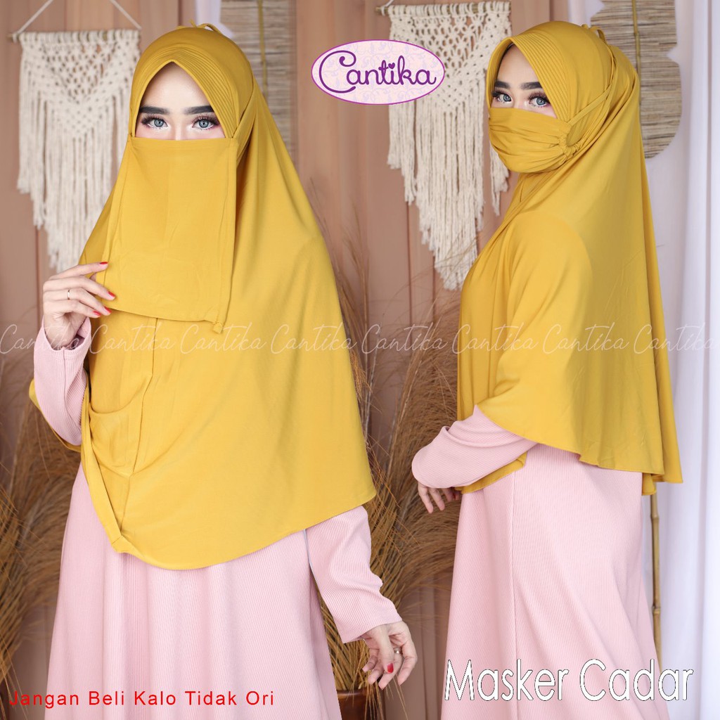 Jual Jilbab Khimar Niqab Masker Cadar Ori Cantika Shopee Indonesia 3084