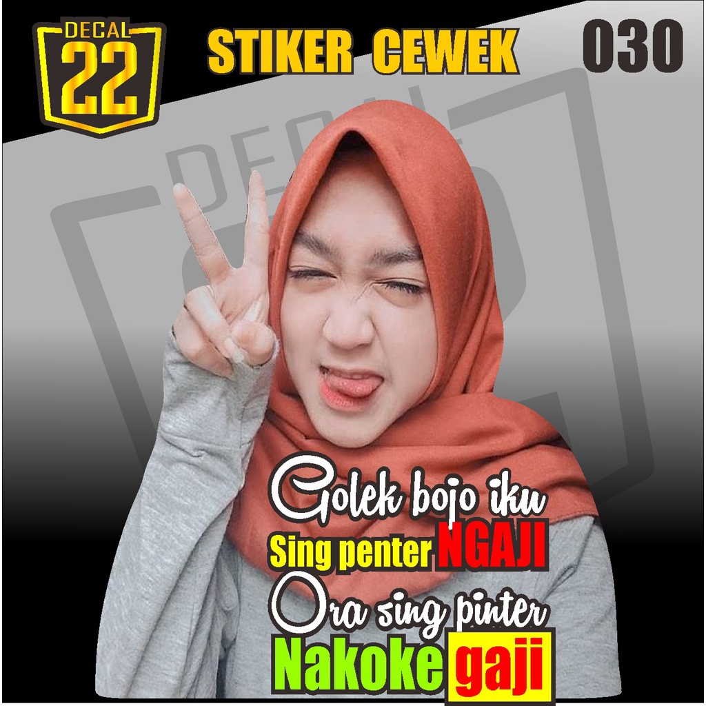 Jual Stiker Cewek Stiker Mobil Stiker Variasi Stiker Motor Stiker Kata Kata Kode 30 Decal Store