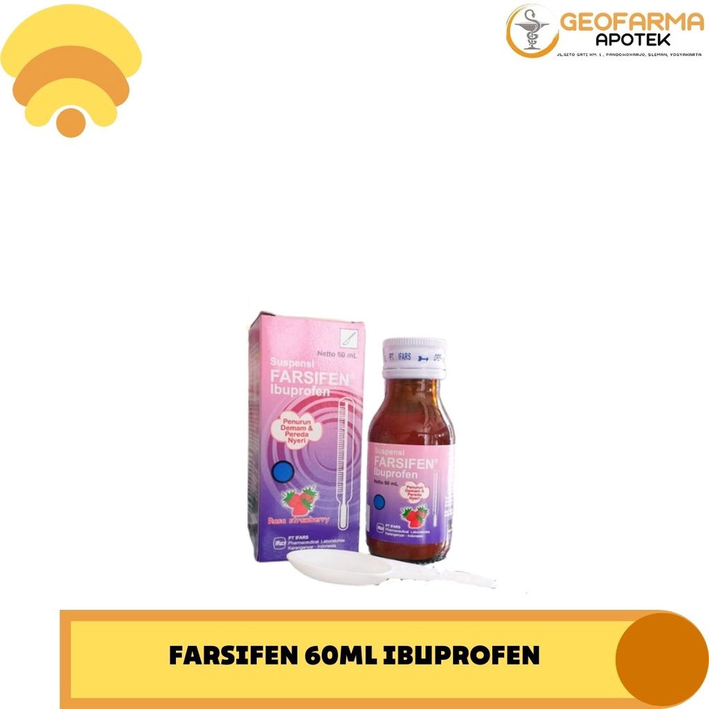 Jual FARSIFEN 60ML IBUPROFEN (meringankan nyeri pada dismenore primer, sakit kepala, pencabutan