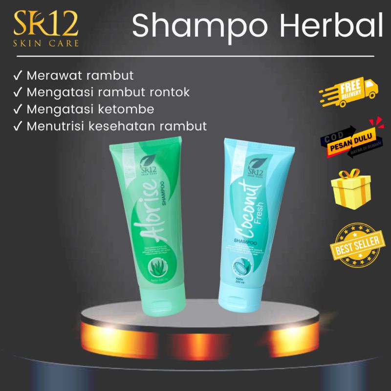 Jual SR12 SHAMPOO HERBAL COCONUT FRESH & ALORISE 200ML / SHAMPOO ANTI