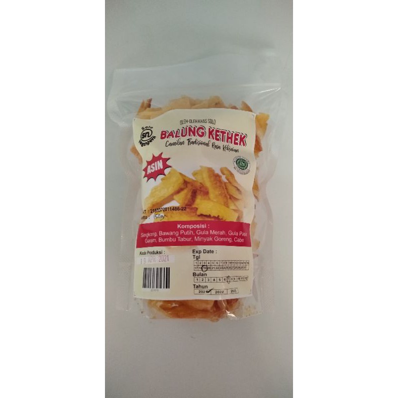 Jual Keripik Singkong Balung Kethek Cemilan Tradisional Oleh Oleh Khas