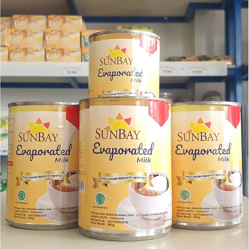 Jual Susu Evaporasi Sunbay 385Gr / Sunbay Evaporasi 385Gr | Shopee