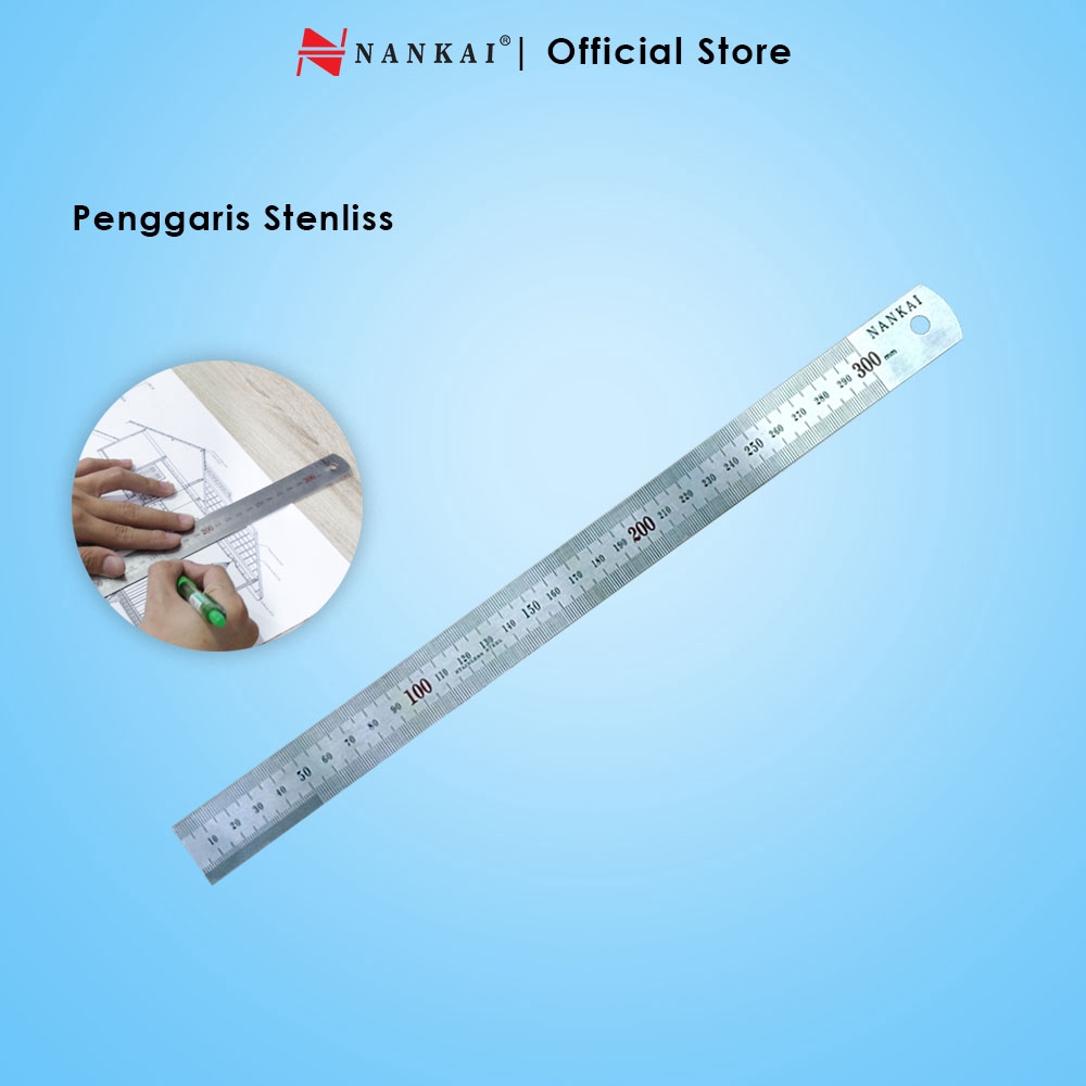 Jual Penggaris Stainless Steel Cm Nankai Shopee Indonesia