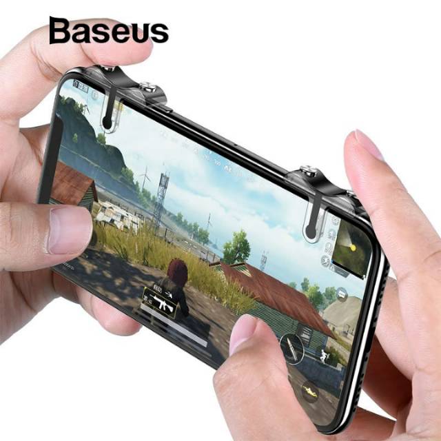 Jual Baseus Handphone HP Shooting Game Trigger Fire Button Aim Key ...
