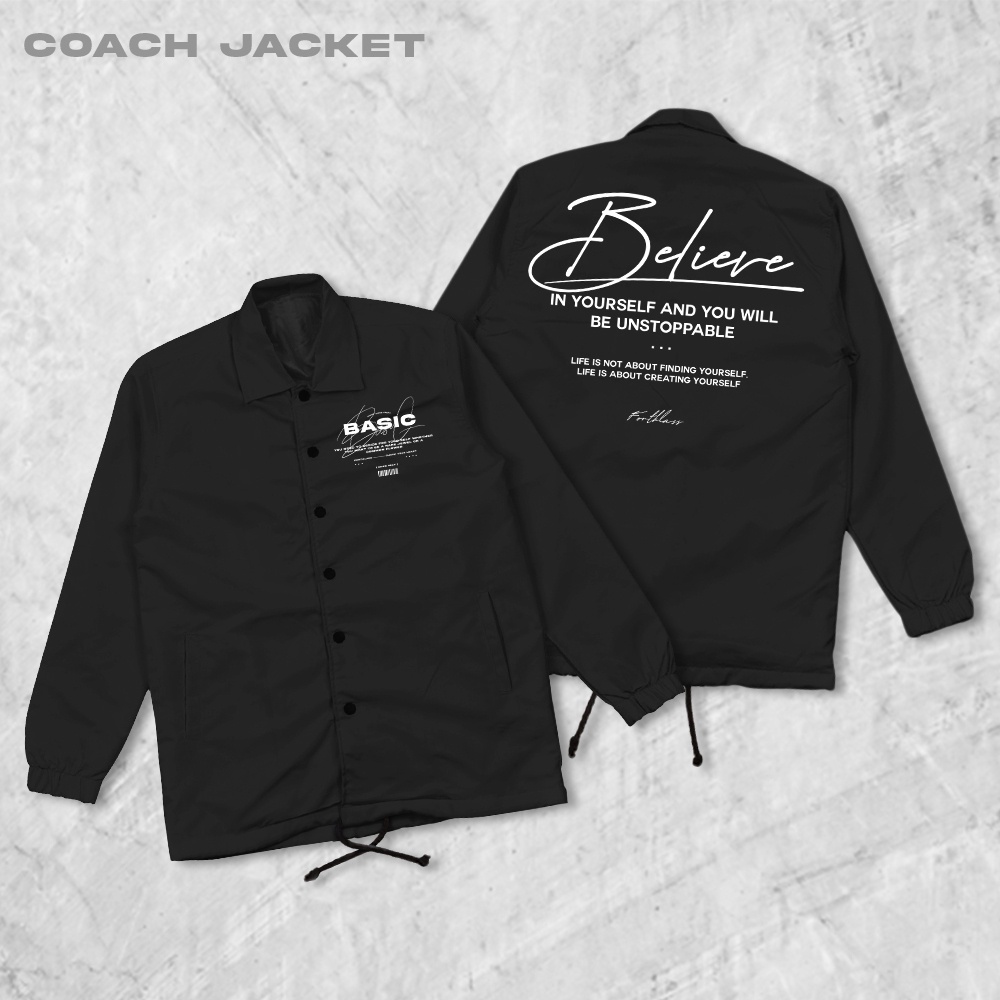 Jual FortKlass Basic Jaket Coach Jaket Zipper Pria Jaket Parasut Unisex ...