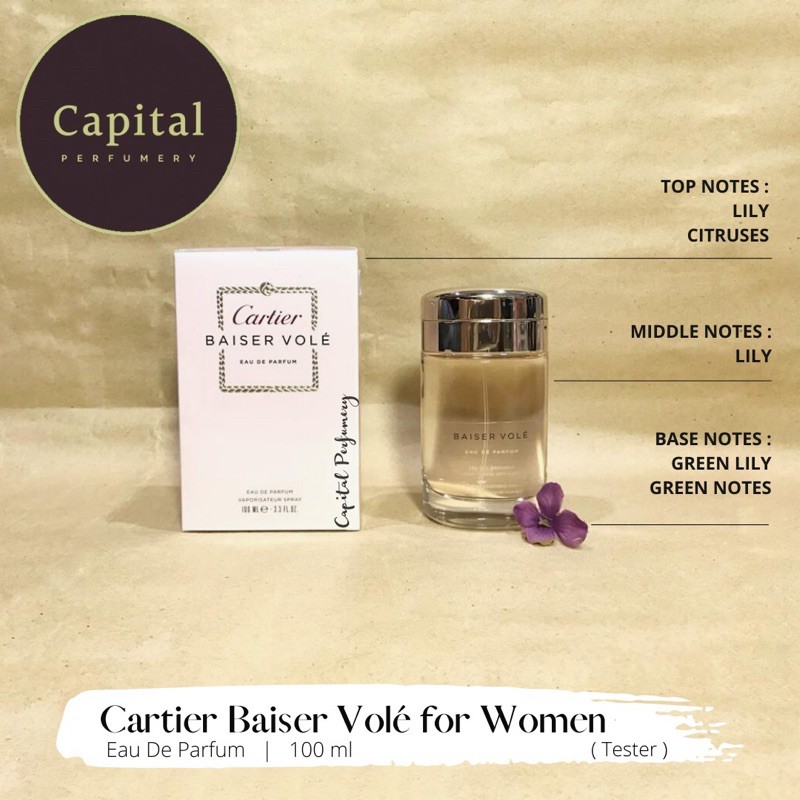 Jual Cartier Baiser Vole edp 100ml Shopee Indonesia