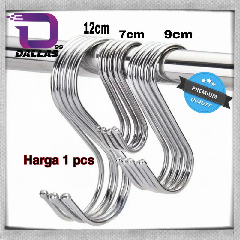 Jual Hook Gantungan S Shape Stainless Steel Serbaguna Shopee Indonesia