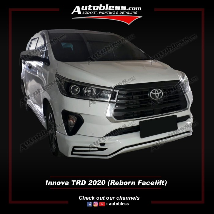 Jual Bodykit Innova Reborn Bodykit Toyota Innova Reborn Trd Facelift Abs Presisi