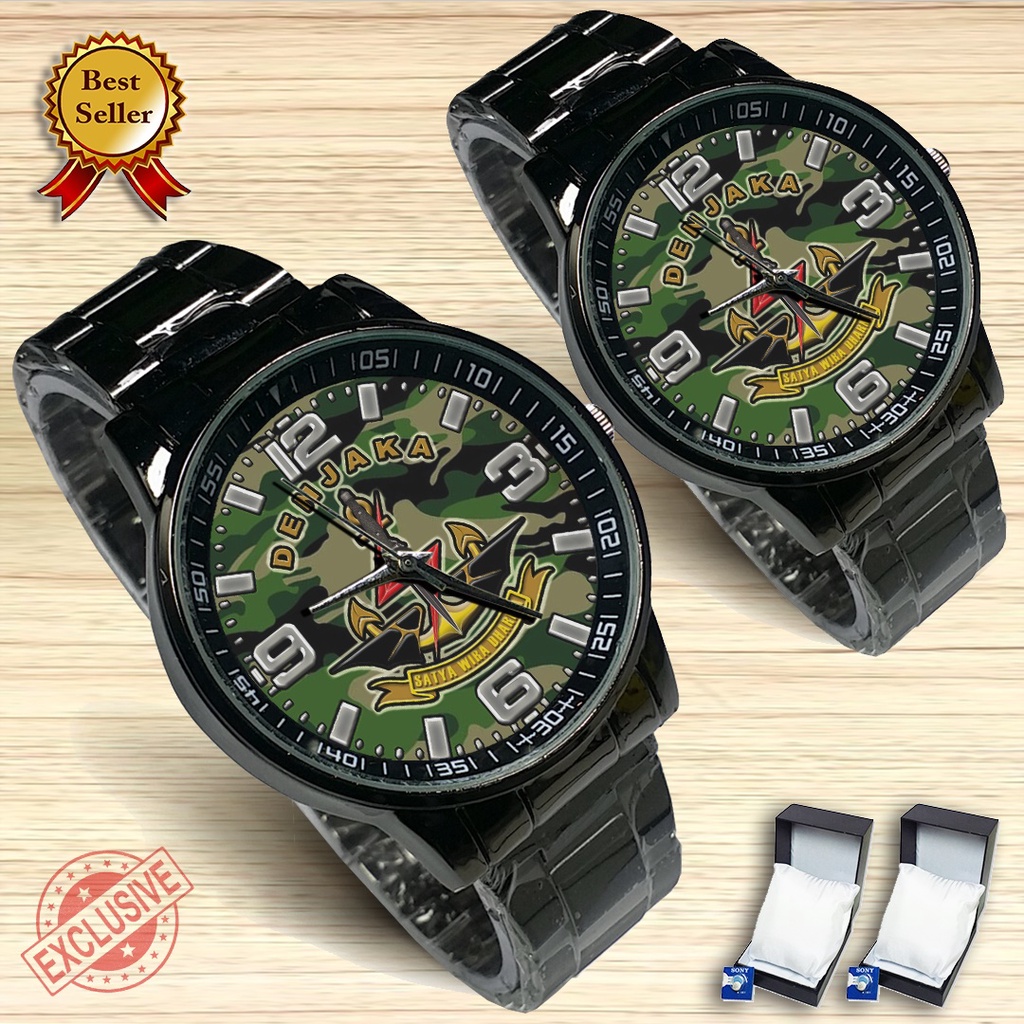 Jual {exclusive} Jam Tangan Couple Denjaka Tni Al 01 Satuan Seapasang