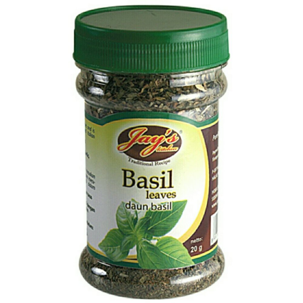 Jual JAY S BASIL LEAVES DAUN BASIL KERING 20 G Shopee Indonesia