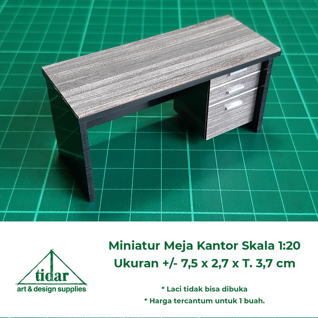 Jual Miniatur Maket Meja Kantor / Meja Kerja / Meja Belajar AE Skala 1: