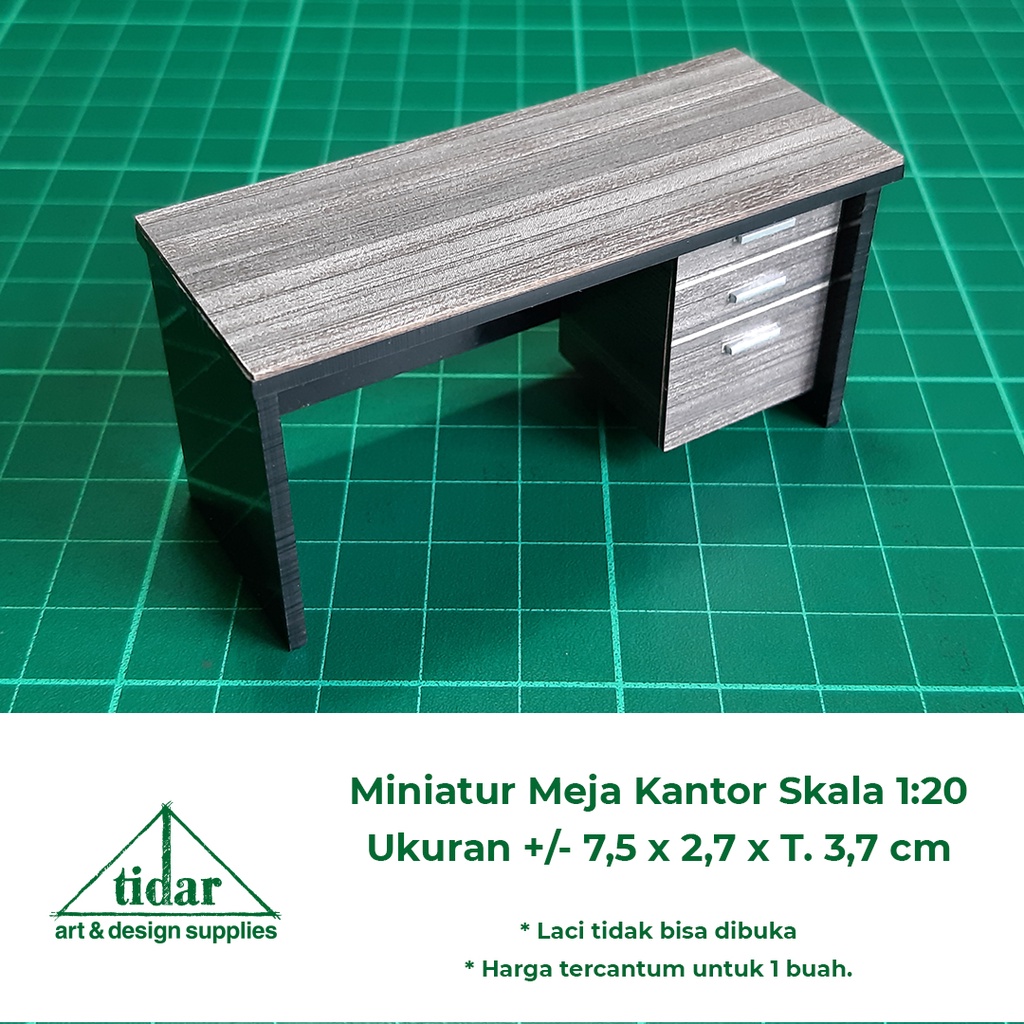 Jual Miniatur Maket Meja Kantor Meja Kerja Meja Belajar Ae Skala