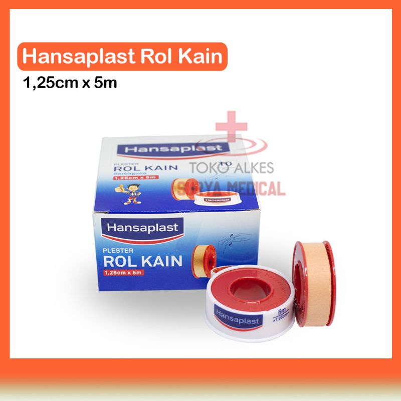 Jual Hansaplast Plester Rol Kain Coklat 1.25cm x 5m Plester Perban Roll ...