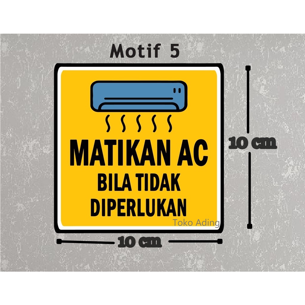 Jual Stiker Tanda Hemat Energi Listrik Air Kulkas Ac Energy Saving Sign Sticker Shopee Indonesia