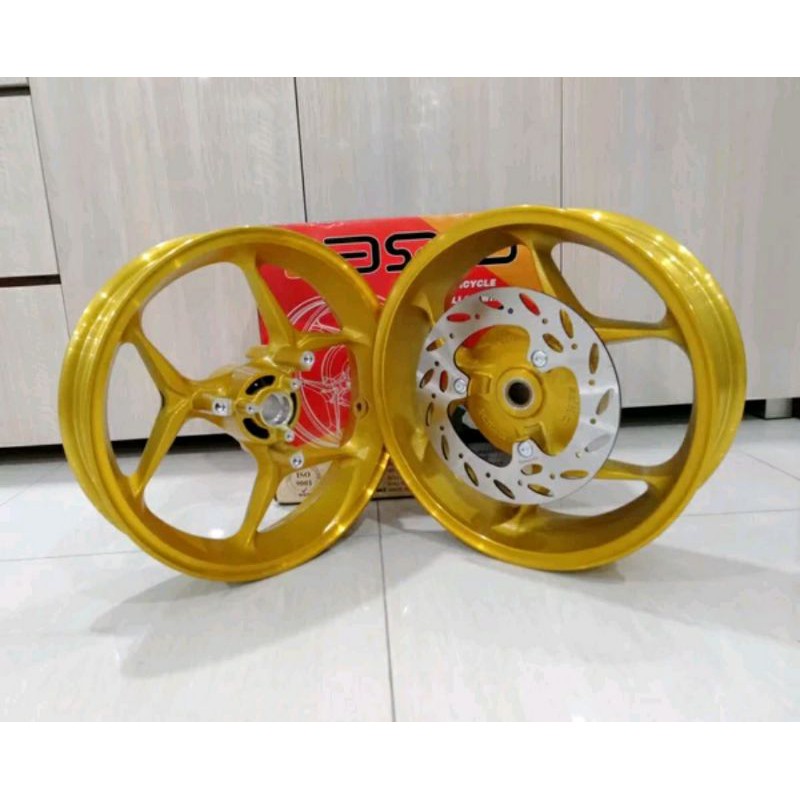 Jual Velg Racing Aerox Velg Axio Aerox Tapak Lebar Double Disc Shopee Indonesia