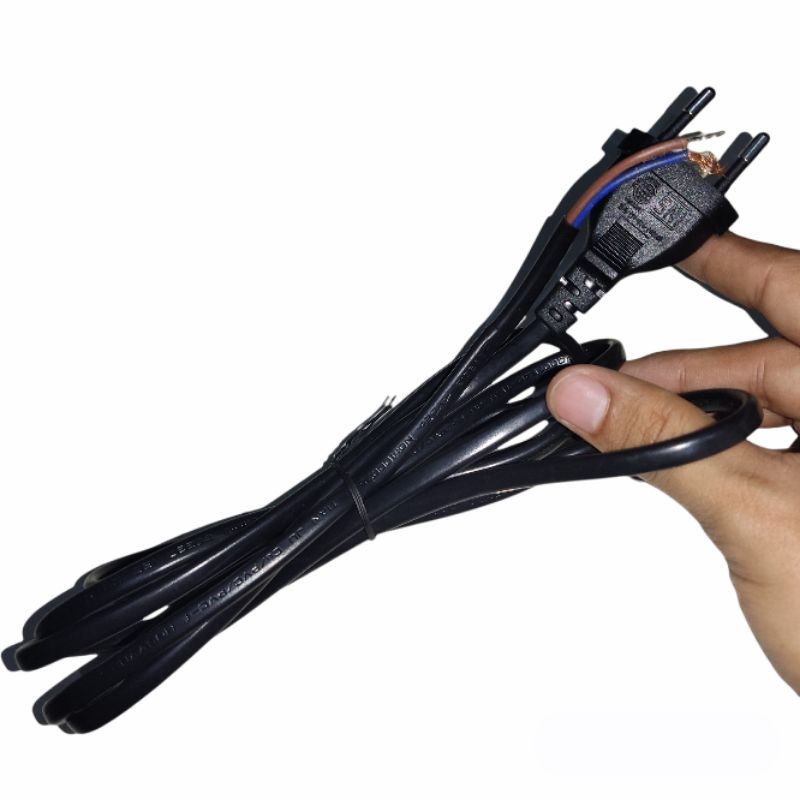 Jual Kabel Power 1.8 Meter 0.75 Colokan Listrik AC Steker bisa untuk Tv ...