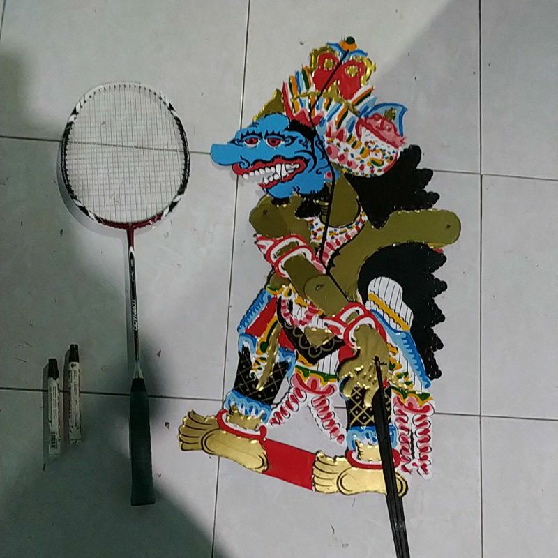 Jual wayang kertas Buto barong 75 cm muka biru garapan jos | Shopee ...