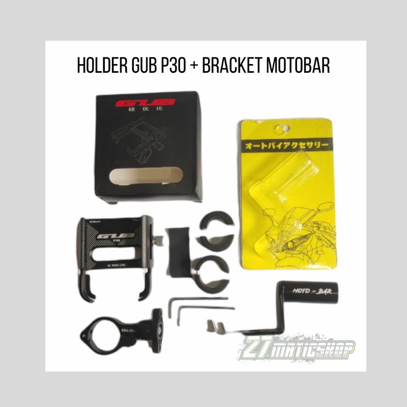 Jual Holder Gub P30 Bracket MotoBar | Shopee Indonesia