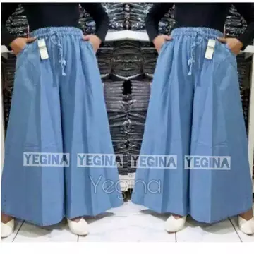 Kulot Jeans Jumbo Wanita Mayung Panjang Besar Xxl Xl Bigsize Blue Navy Black
