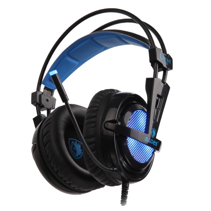 Jual Sades Gaming Headset LOCUST PLUS RGB - Black || Headphone Locust+ ...