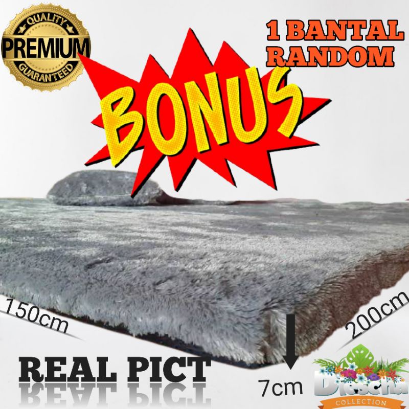 [DOUBLE SIZE] Karpet Bulu Tebal 7cm ukuran 150CMX200CM Karpet Lantai Bulu Rasfur