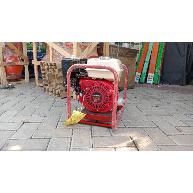 Jual concrete vibrator Honda gx160 + selang 6 meter mesin pemadat cor