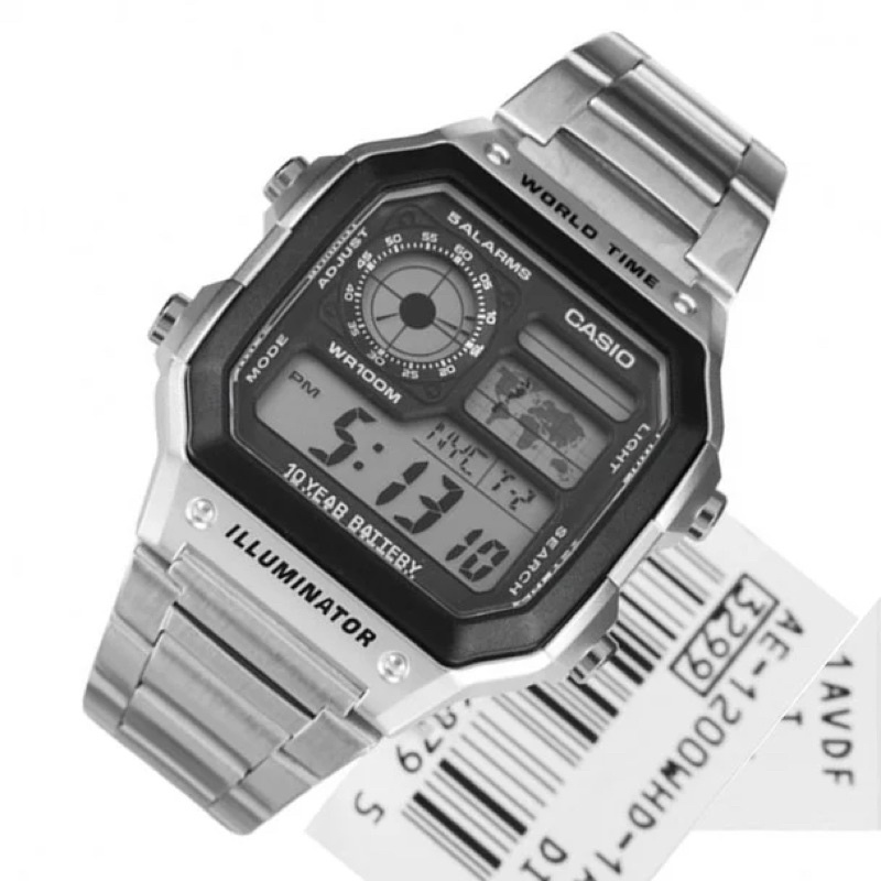 Jual PROMO Jam Tangan Pria Casio AE-1200 WHD Digital Rantai