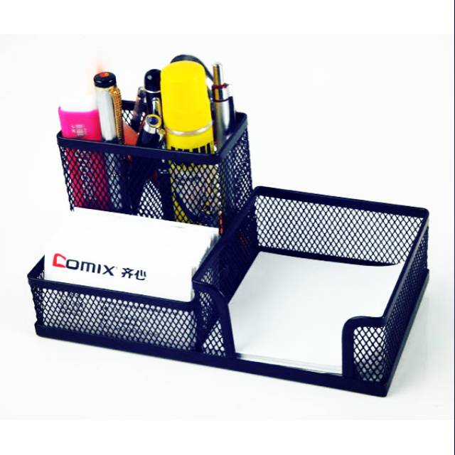 Jual Memo Holder Panjang 3 Sekat Desk Set Organizer Tempat Pensil Meja