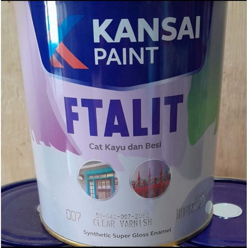 Jual Ftalit 1kg Cat Minyak Kayu Dan Besi Ftalit Warna Gloss Doff Semi Gloss Duo Ftalit 1 Kg 0592