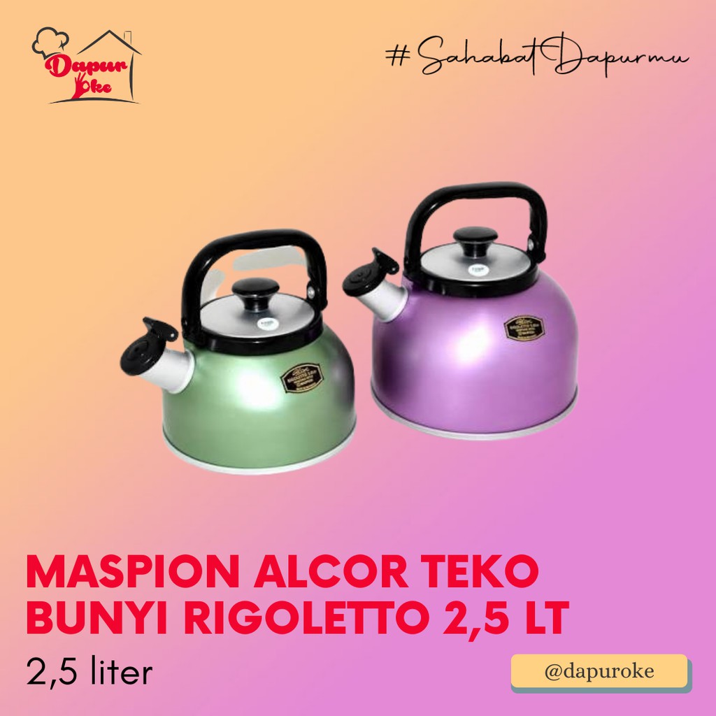 Jual Maspion Alcor Teko Bunyi Rigoletto 25 Lt Shopee Indonesia 7168