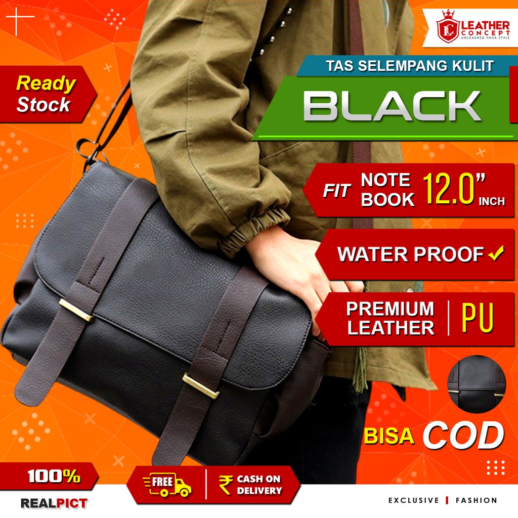 Jual Tas Pria Tas Selempang Kulit Pria (BRAVO) | Shopee Indonesia