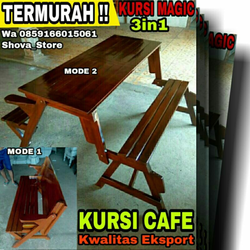 Jual Kursi Magic Premium Kayu Jati Kursi Taman Kursi Cafe Termurah Kualitas Ekspor Invoice