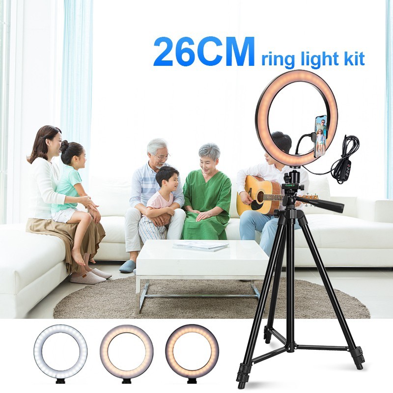 Jual Ringlight Cm Tripod Paket Lampu Ringlight Cm Shopee Indonesia